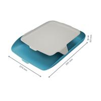 Brievenbak leitz cosy met desk organiser blauw | 4 stuks - thumbnail