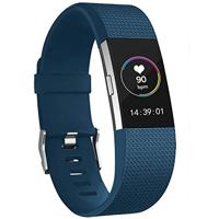 Fitbit Charge 2 sportbandje - Maat: Large - Donkerblauw - thumbnail
