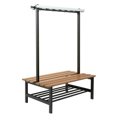 ZITBANK TYPE 6 115 CM HOUT MET SCHOENENREK, ZWART (3090) ZITBANK TYPE 6 115 CM HOUT MET SCHOENENREK, ZWART (3090)