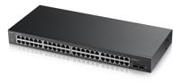 Zyxel GS1900-48HP Managed L2 Gigabit Ethernet (10/100/1000) Power over Ethernet (PoE) Zwart - thumbnail