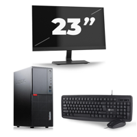 Lenovo ThinkCentre M720t Tower - Intel Core i5-8e Generatie - 16GB RAM - 256GB SSD - Windows 11 + 1x 23 inch Monitor - thumbnail