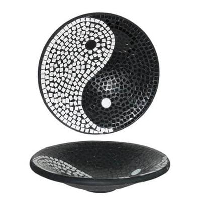 Kom Yin Yang Large (Zwart-Wit)