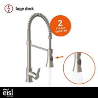 EISL LEON mengkraan keuken met sproeier en spiraalveer | lage druk | nickel - NI183ESCRNI-LP-PR-A NI183ESCRNI-LP-PR-A - thumbnail
