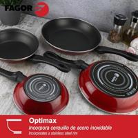 Pan FAGOR Optimax Rood Geëmailleerd Staal (Ø 26 cm) - thumbnail