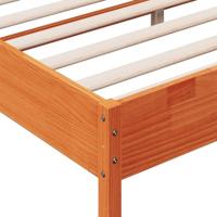 Bedframe zonder matras massief grenenhout wasbruin 180x200 cm - thumbnail