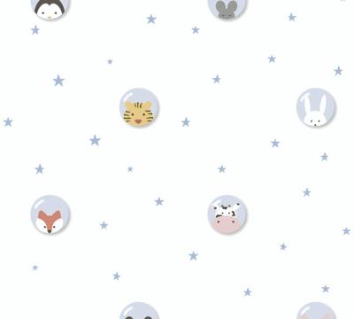 AS Creation Little Love blauw behang | 381433