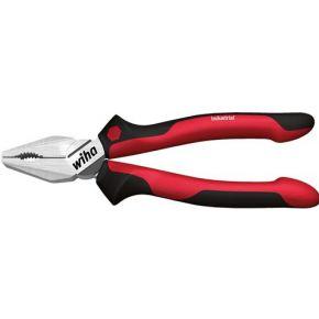 Wiha Combinatietang Industrial met DynamicJoint® en OptiGrip met extra lang snijvlak | 200 mm | 8" | In blister - 34308 - 34308