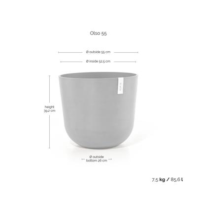 Ecopots Oslo kunststof bloempot Taupe - Ø 52,5 cm Ecopots Oslo kunststof bloempot Taupe - Ø 52,5 cm