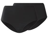 esmara Set van 2 dames corrigerende onderbroeken (Zwart, L (44/46)) - thumbnail