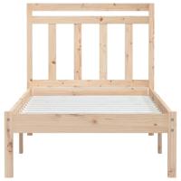 Bedframe massief hout 75x190 cm - thumbnail