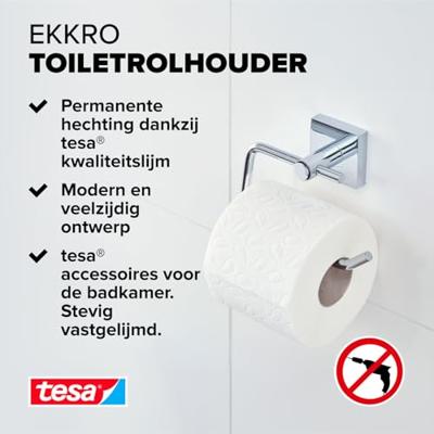 tesa ekkro Toiletrolhouder Lijm Metaal