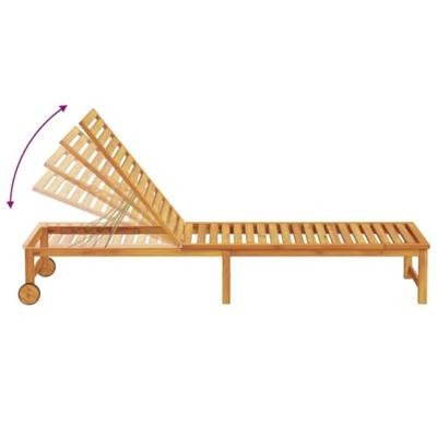 Ligstoel 3 pcs Bruin 35 x 35 x 34cm Massief acaciahout