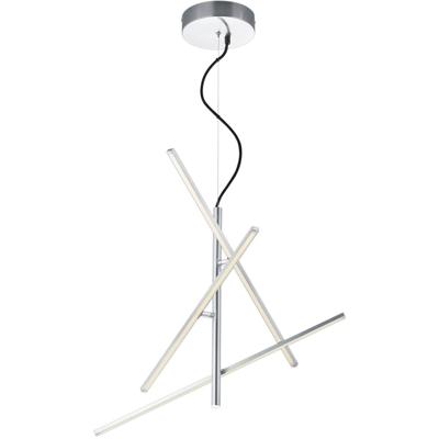LED Hanglamp Rechthoekig - 22.5W - Warm Wit 3000K - Dimbaar - Mat Nikkel