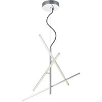 LED Hanglamp Rechthoekig - 22.5W - Warm Wit 3000K - Dimbaar - Mat Nikkel - thumbnail