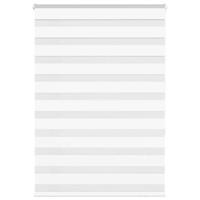 VidaXL Zebra rolgordijn 105x150 cm stofbreedte 100,9cm polyester wit - thumbnail