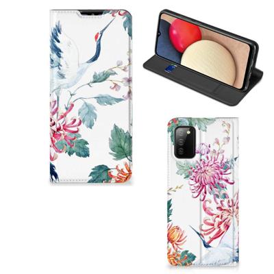 Samsung Galaxy M02s | A02s | Hoesje maken | Bird Flowers