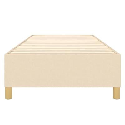 Boxspringframe stof crmekleurig 90x190 cm