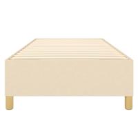 Boxspringframe stof crmekleurig 90x190 cm - thumbnail