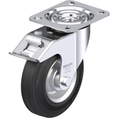 Blickle L-V 125R-FI Zwenkwiel met rem Wieldiameter: 125 mm Draagvermogen (max.): 100 kg 1 stuk(s)