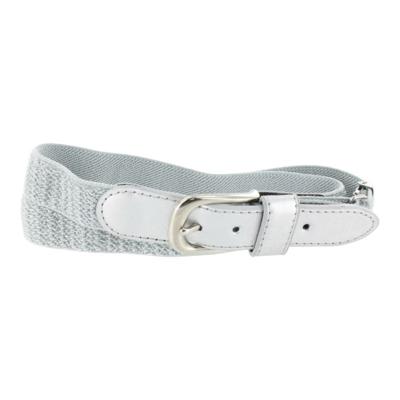 Oxxy elastische verstelbare riem glitter silver