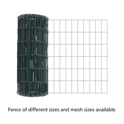 VidaXL Euro hek groen 0,8 x 10 m pvc-gecoat ijzer