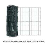VidaXL Euro hek groen 0,8 x 10 m pvc-gecoat ijzer - thumbnail