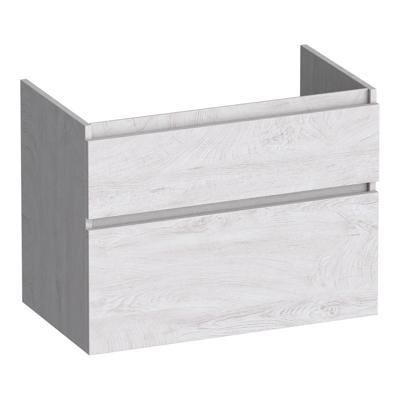 Brauer Delight - Onderkast - 80 cm - met 2 Softclose Lades Greeploos en 1 Sifon Uitsparing - Forest Seashell