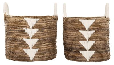 MUST Living Mand 'Lima' Set van 2 stuks, kleur Wit