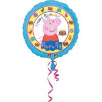 Folieballon Peppa Pig Happy Birthday - 45cm - thumbnail