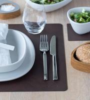 LIND DNA - Dinner Mat Square - Placemat 35x45cm Nupo Dark Brown - thumbnail