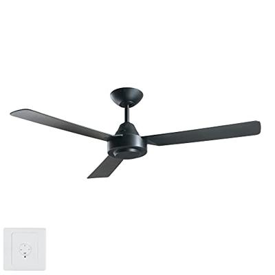 Bayside Calypso Plafondventilator 45 W (Ø x h) 1220 mm x 310 mm Zwart Met wandschakelaar