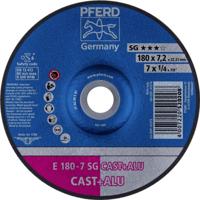 PFERD TOOLS 62217681 E 180-7 SG CAST+ALU Afbraamschijf gebogen Diameter 180 mm Boordiameter 22.23 mm Aluminium legering, Grijs/grauw sferoïdisch gietijzer, - thumbnail