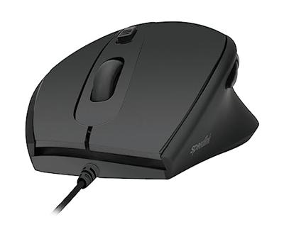 SpeedLink Axon Silent Ergonomische muis USB Optisch Zwart 5 Toetsen 2400 dpi Ergonomisch