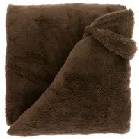 Unique Living plaid justin 200 x 150 cm rocky brown - thumbnail