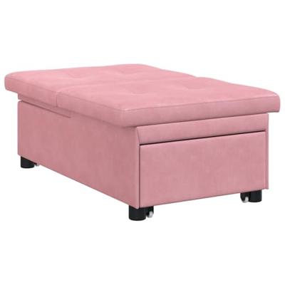 Slaapbank Roze 67 x 194 x 38 cm Fluweel