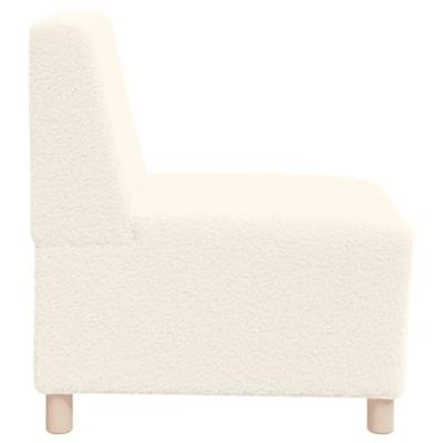 Fauteuil 55 cm gekrulde wolachtige stof crmekleurig Fauteuil 55 cm gekrulde wolachtige stof crmekleurig