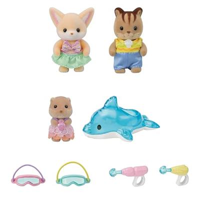 Sylvanian Families Trio peutervriendjes zwembad fun