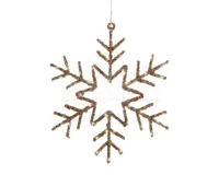 Kersthanger Sneeuwvlok 50 LED 38cm Goud - thumbnail