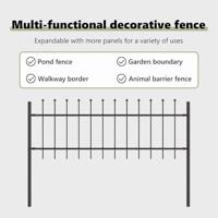 VidaXL Tuinhek grijs 1,7 x 0,6 m poedercoating staal - thumbnail