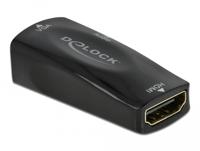 Delock 66560 Adapter HDMI-A female naar VGA female 1080p met audio - thumbnail