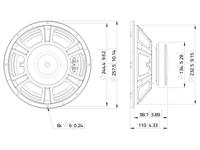 Lavoce FBASS10-18 10 inch 25.4 cm Woofer 150 W 8 Ω - thumbnail
