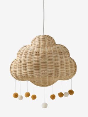Rotan lampenkap wolk goudbeige Rotan lampenkap wolk goudbeige