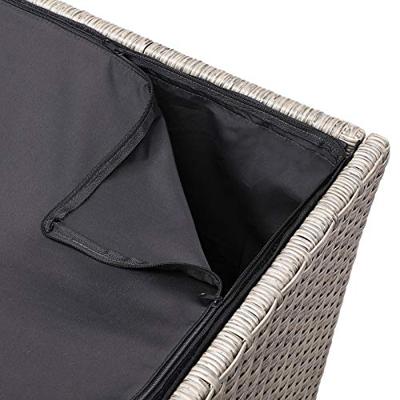 Polyrattan Kussenbox Beige 318L Polyrattan Kussenbox Beige 318L