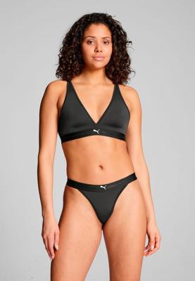 Puma Dames Sport Tanga String 2-pack Zwart-S Puma Dames Sport Tanga String 2-pack Zwart-S