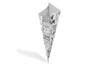 Puntzakken 'Krant' K24 - 24cm vetvrij papier BIO - thumbnail