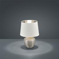 Trio TafellampLuxor 26cm zilver met wit - R50621089 - thumbnail