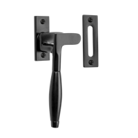 De Oude Deurklink Raamsluiting Klassiek ventilatiestand mat zwart links - thumbnail