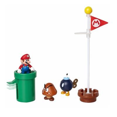Super Mario Action Figure Set - Acorn Plains Diorama