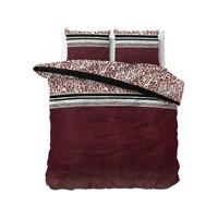 Sleeptime Elegance Thanas - Rood Dekbedovertrek Lits-jumeaux (240 x 200/220 cm + 2 kussenslopen) - thumbnail