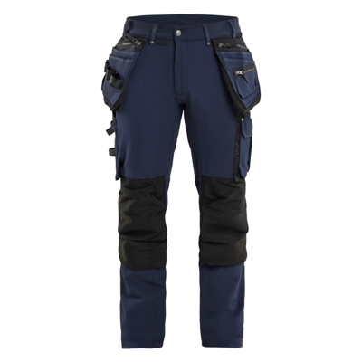 Blåkläder Werkbroek 4-weg stretch X1900 19981644 | Donkermarineblauw/Zwart | Maat D84 - 7330509697719